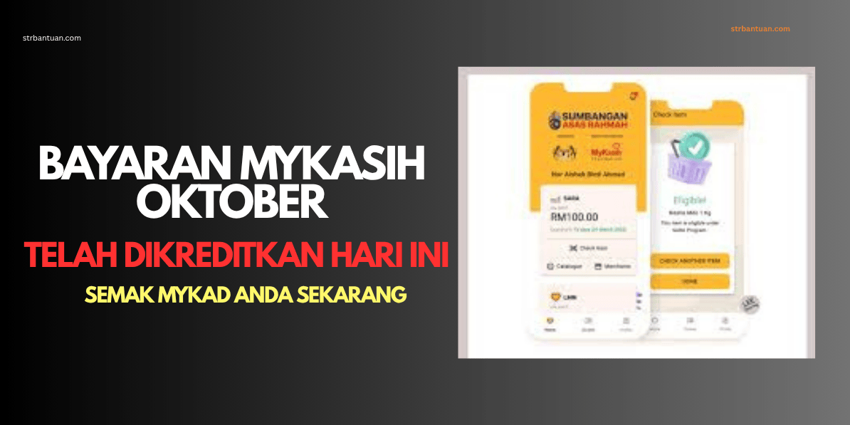 BAYARAN MYKASIH OKTOBER DIKREDITKAN HARI INI – SEMAK MYKAD ANDA SEKARANG