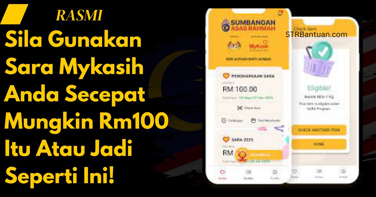 Sila Gunakan Sara Mykasih Anda Secepat Mungkin Rm100 Itu Atau Jadi Seperti Ini!