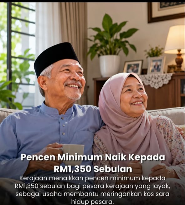 RASMI: TERKINI Pencen Minimum RM1,350 Sebulan, Berita Yang Dinanti-Nantikan Pesara!
