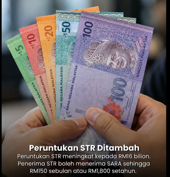 Rasmi STR 2027 Diumumkan! Peruntukan RM16 Bilion, SARA Sehingga RM1,800 Setahun